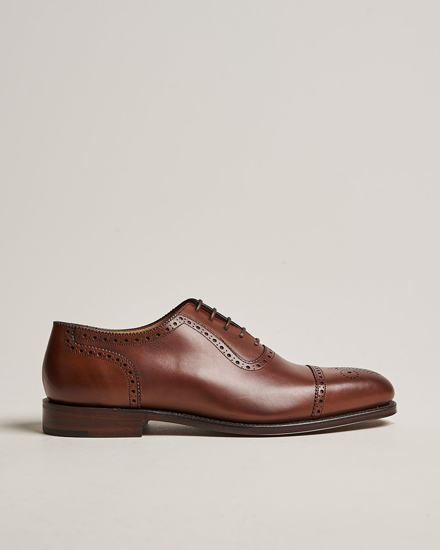 Loake 1880 Strand Brogue Mahogany Burnished Calf