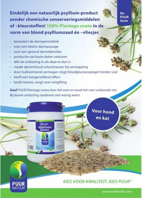 Puur Plantago Ovata Hond/Kat - 100 g