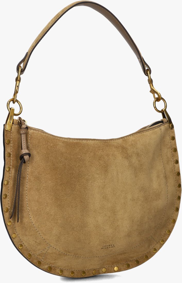 taupe isabel marant handtas oskan soft zip-gb