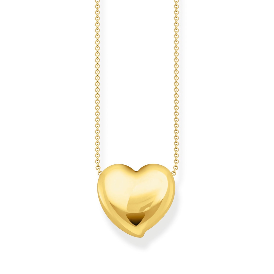 Thomas Sabo Bold Elegance Kette mit Anhänger in Herzform vergoldet