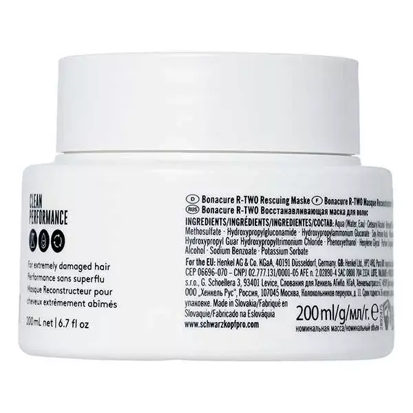 Máscara Reconstrutora Schwarzkopf Professional Bonacure R-TWO 200ml