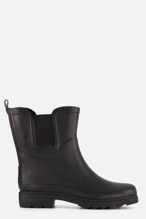 XQ Footwear Regenlaarzen zwart Rubber