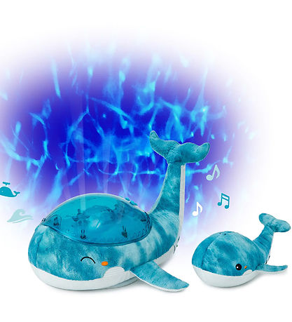 Cloud-B Nachtlampe m. Sound - Tranquil Whale m. Young - 30x28x13