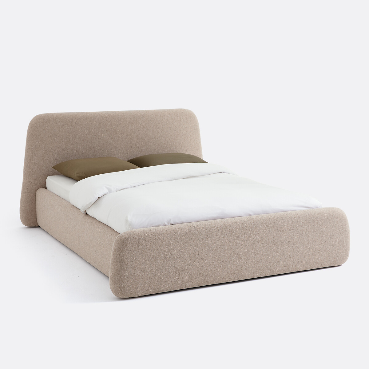 LA REDOUTE INTERIEURS<br>Cama com estrado de ripas, Stone