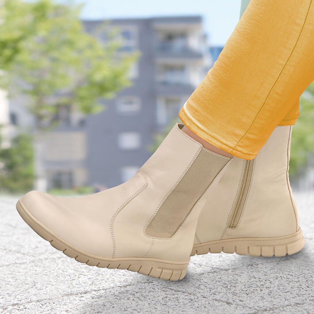 DAMEN - Stiefelette ANNA creme