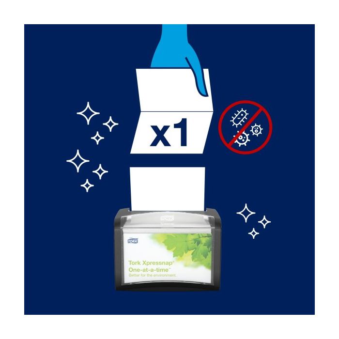 Tork Xpress 15850.1 N4 snap Extra Zachte Dispenser servet Wit N4 1/2-vouw 2-laags 1000st  (7322540539912)