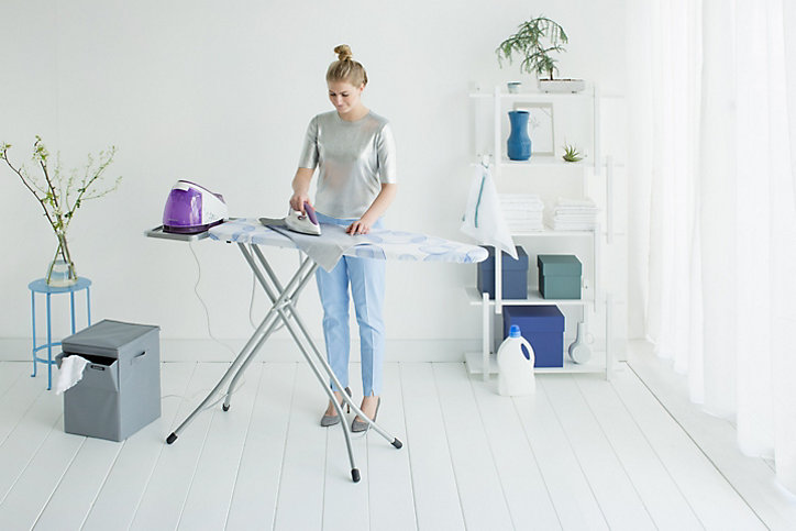 Table à repasser motif bulles de savon Perfect Flow Brabantia