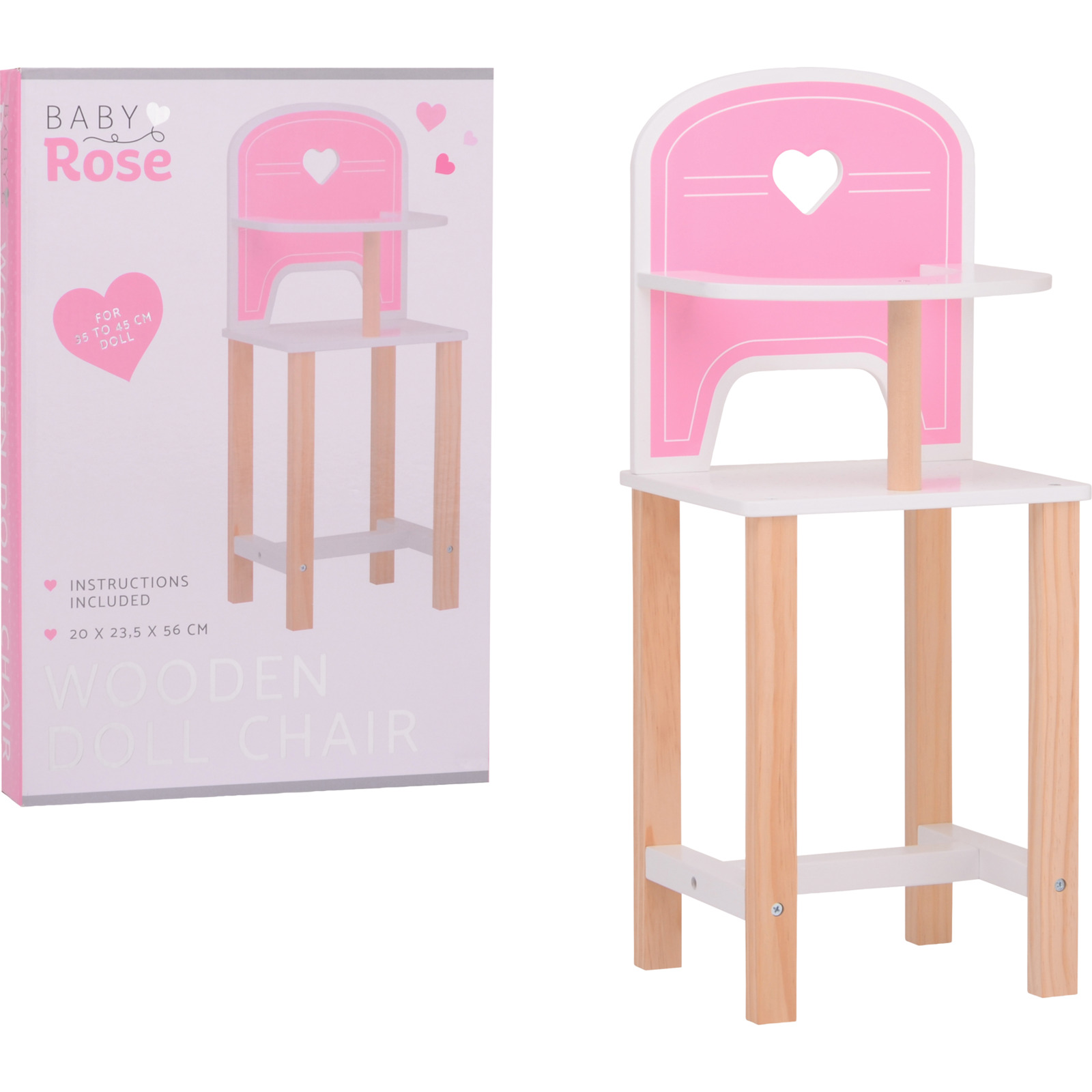 Baby Rose Puppenstuhl