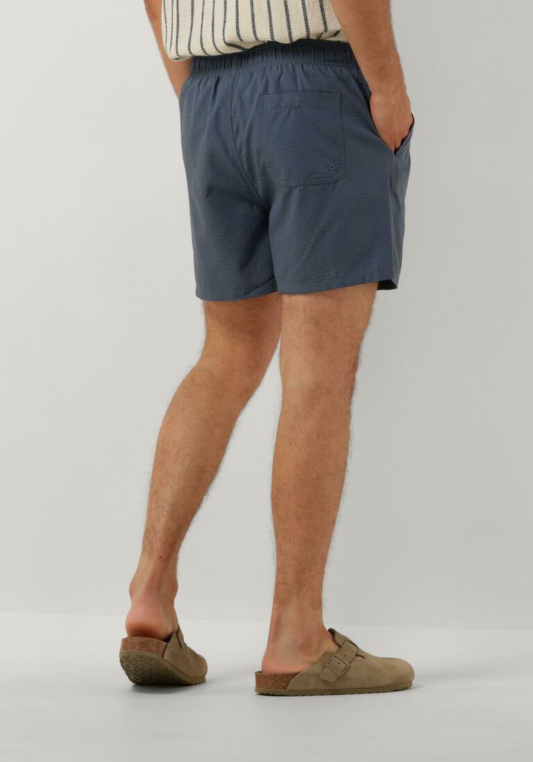 SELECTED HOMME blauwe selected homme  slhcooper seersucker swimshorts