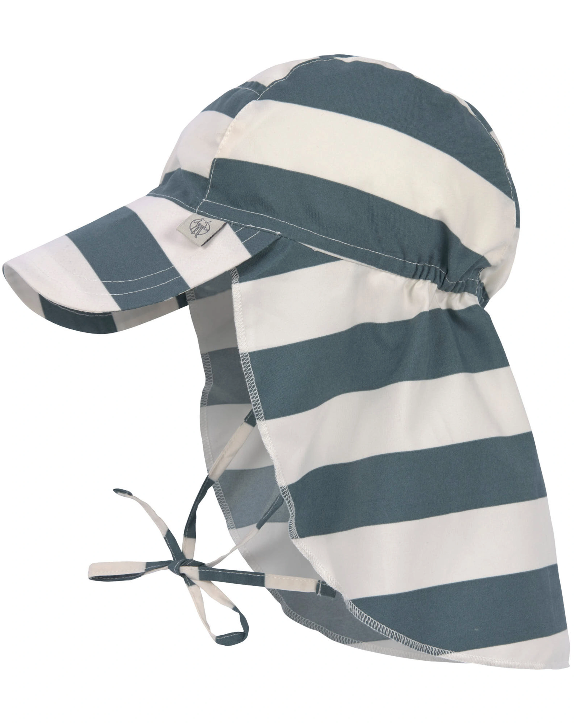 Schirmmütze BLOCKSTRIPES mit Nackenschutz in milky/blue