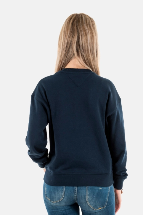 sweat tommy jeans bxy script c1g dark night navy