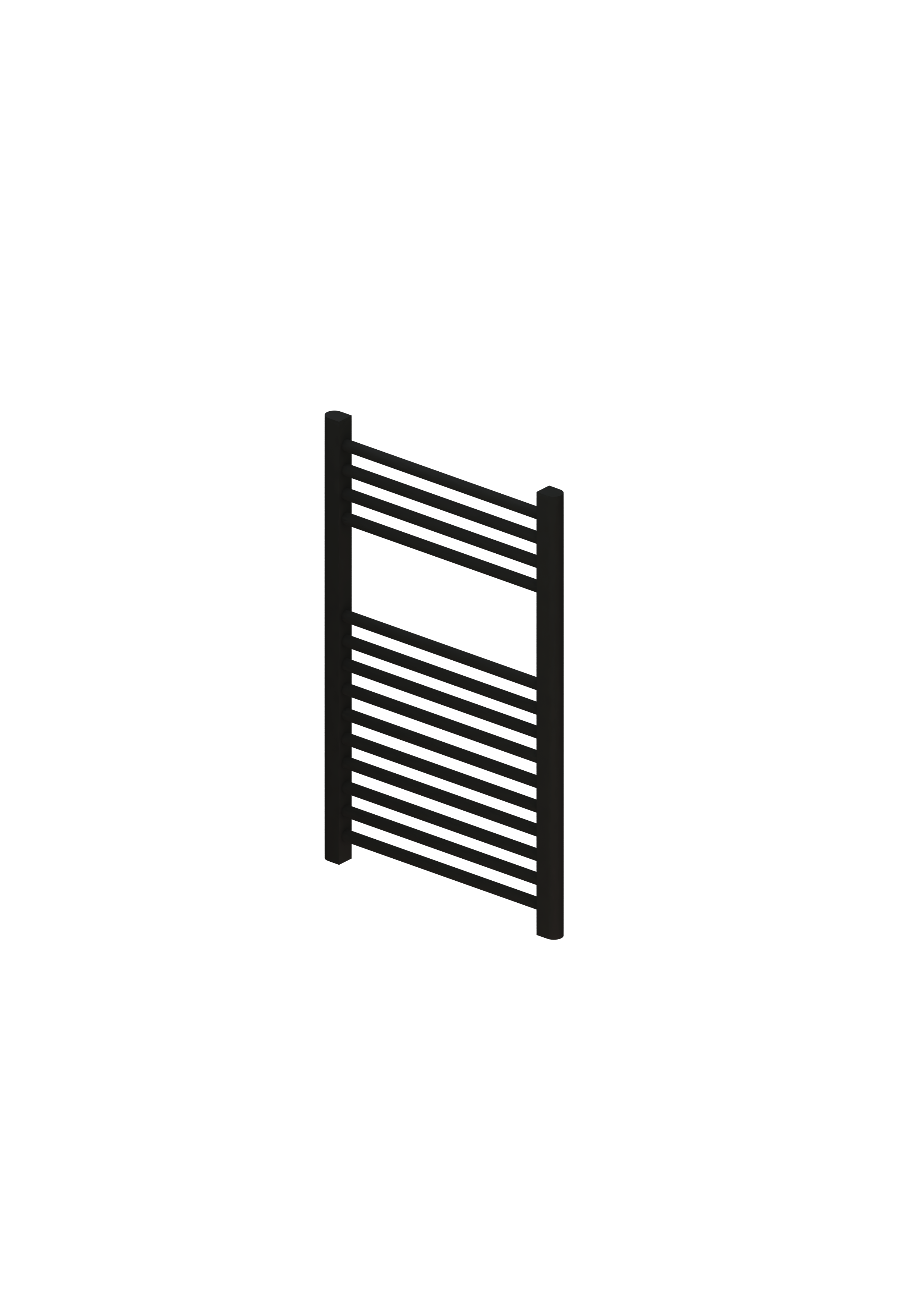 Eastbrook Wingrave verticale verwarming 80x50cm mat zwart 445 watt