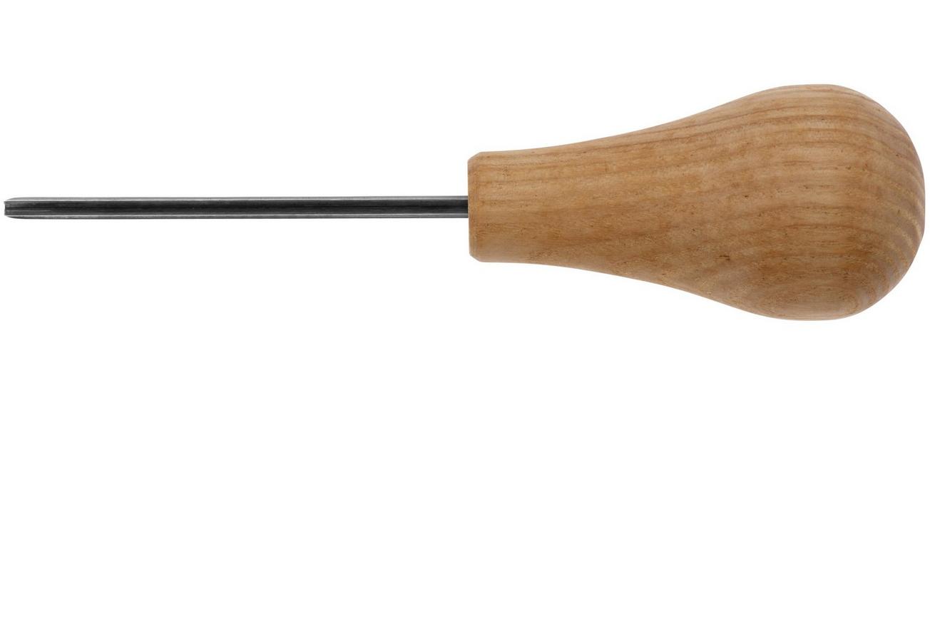 BeaverCraft Palm Chisel P12-02 Straight V Tool Sweep No. 12, 2 mm, handguts