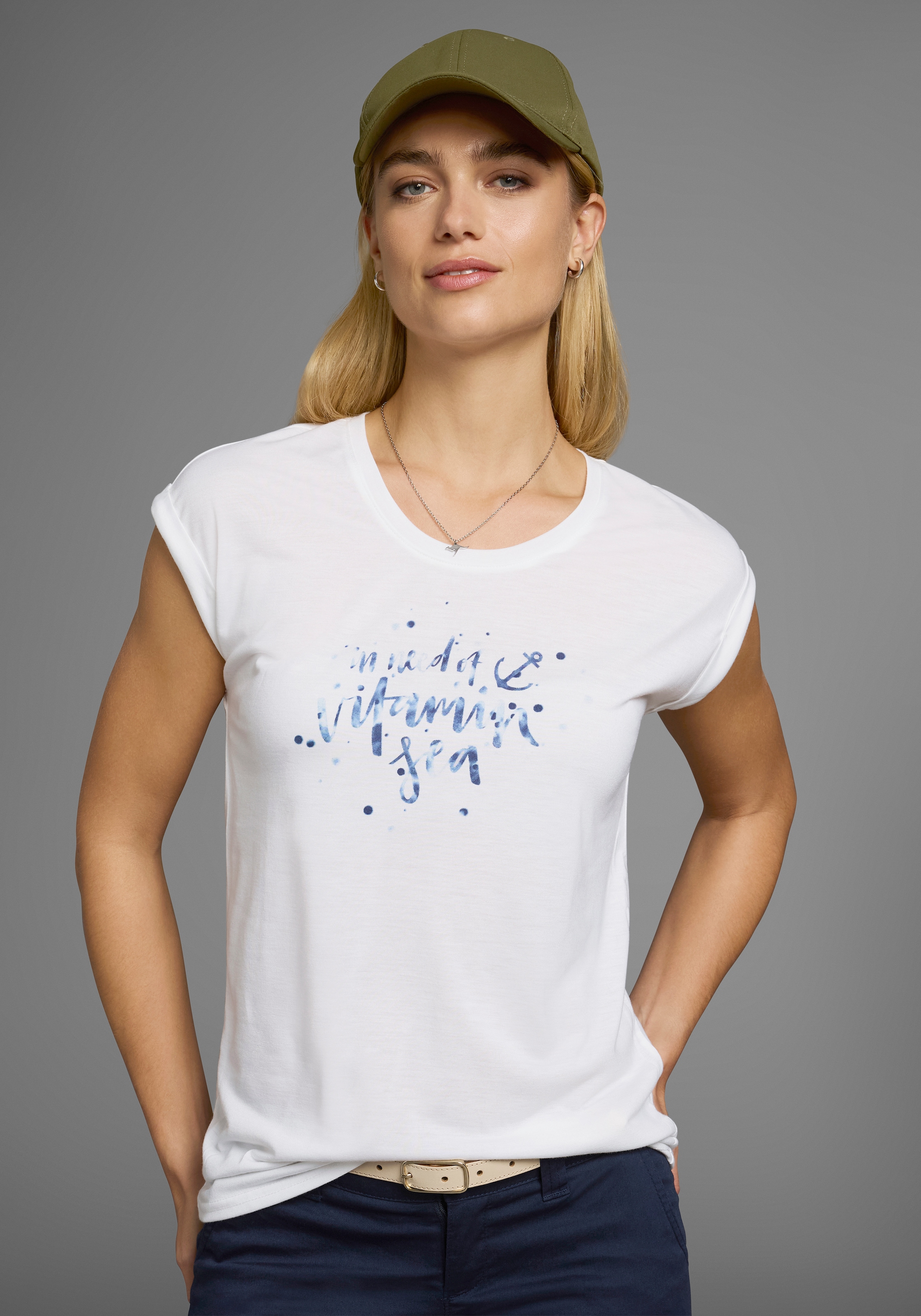Ocean Sportswear T-Shirt, 2 Stk. Kurzarm mit Aufschlag,  lässiger Schnitt,  mit Logodruck