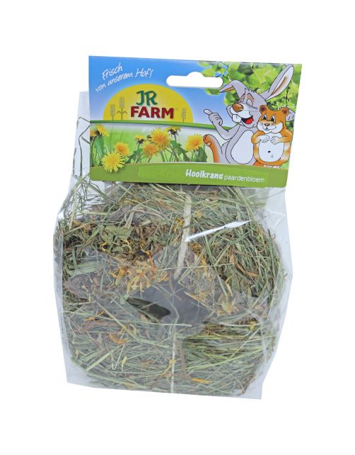 Jr Farm Hooikrans Welcome Paardenbloem - Ruwvoer - 7.5 x 16 x 23 cm 100 g