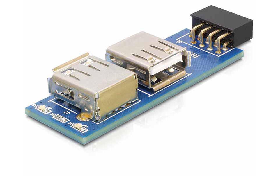 USB 2.0 Adapter USB-A Buchse - USB-PinheaderPin Header