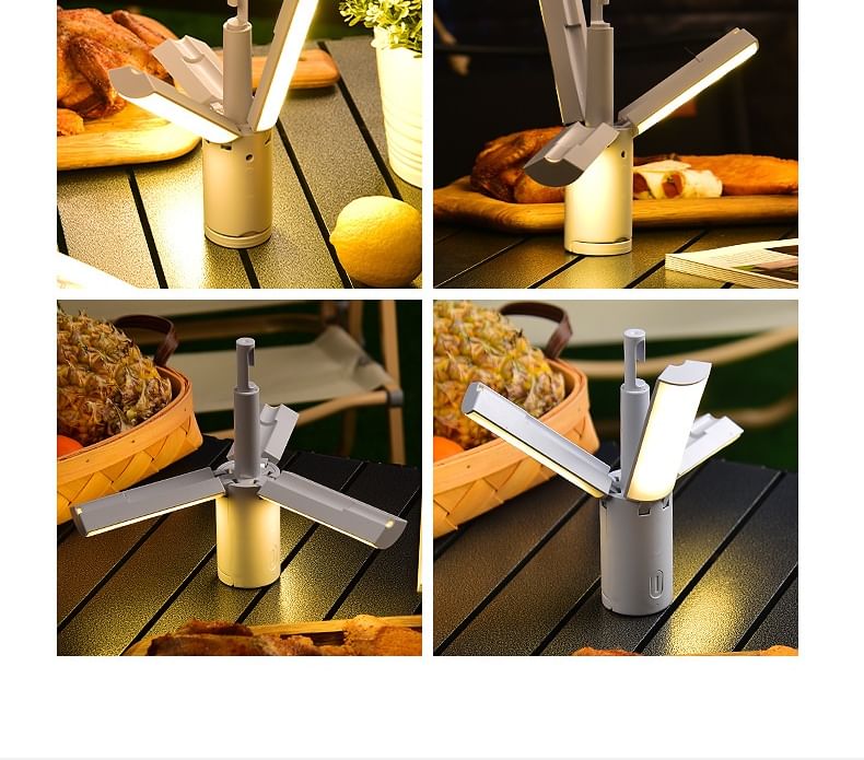 HOMTEC - USB oplaadbare draagbare kampeerlamp (verschillende ontwerpen)