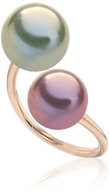 Luna-Pearls - 008.0538-56 - Ring - 750/-Wit goud met Tahiti gekweekte parel - Maat 56