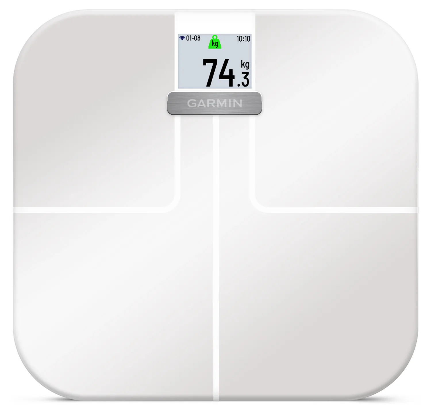Garmin Index S2 Smart Scale, Intl, White, 1 pack White