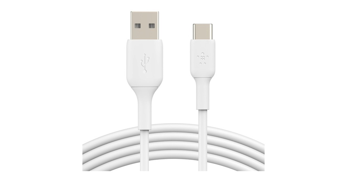 BelkinBoost Charge USB-C naar USB-A kabel  (Wit, 3 meter, CAB001bt3MWH)