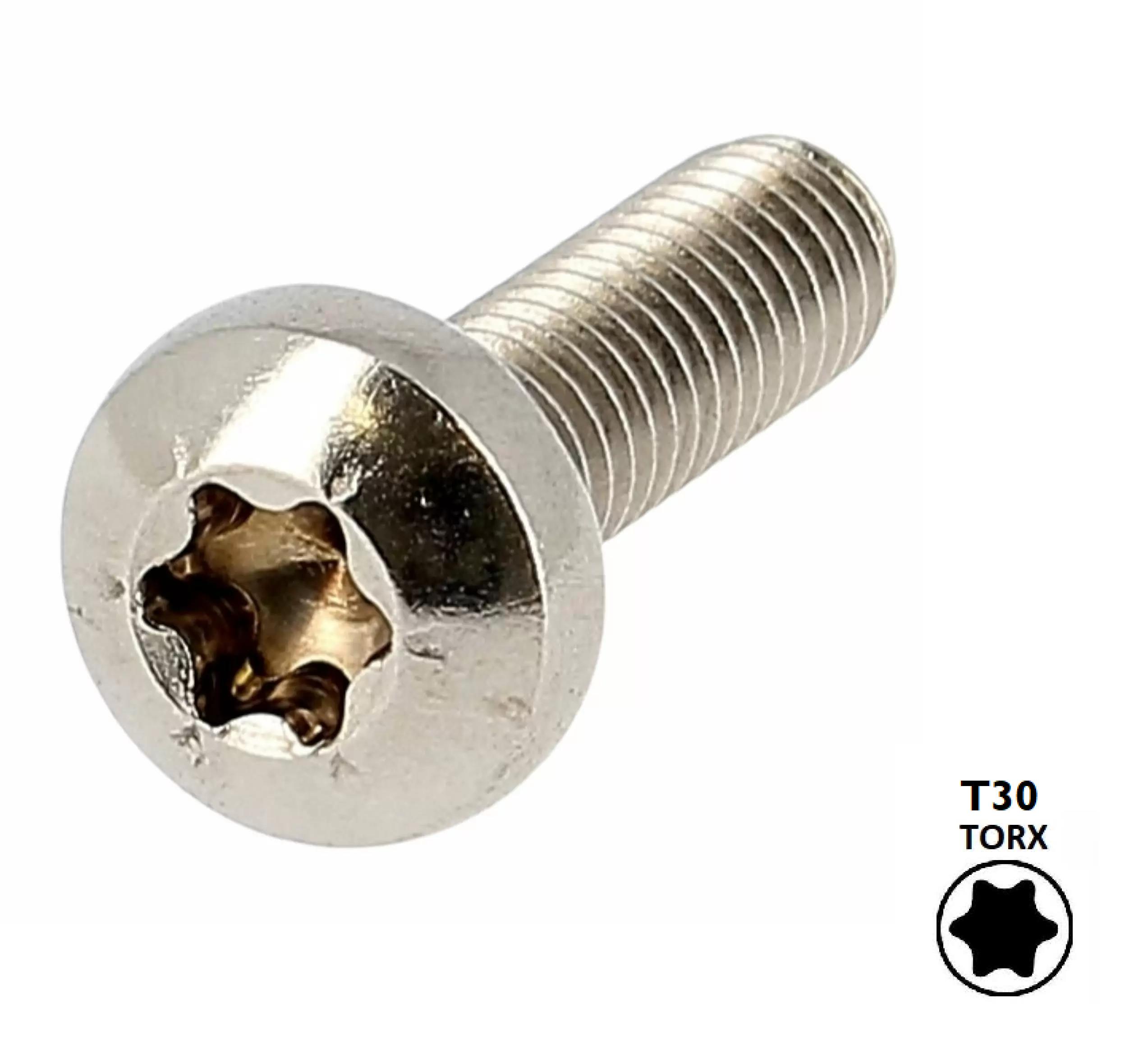 Side Shore Vis Foil - Torx tête bombée - Inox - M6 / 16 mm