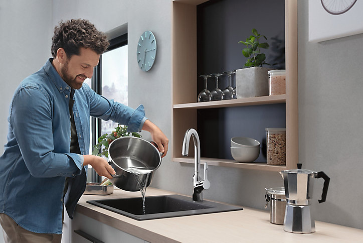 Mitigeur de cuisine chromé Hansgrohe Focus M43 220