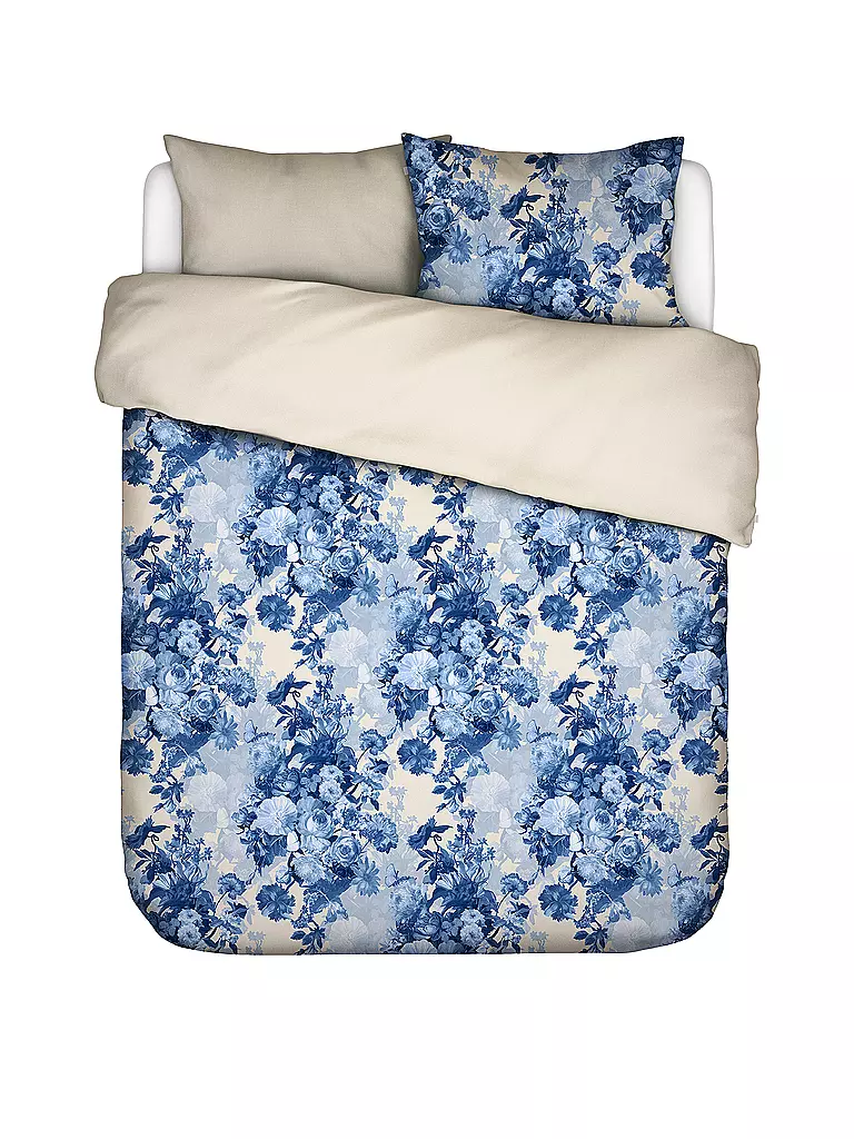 ESSENZA Satin Bettwäsche LEILA 70x90cm/140x200cm Vanilla hellblau