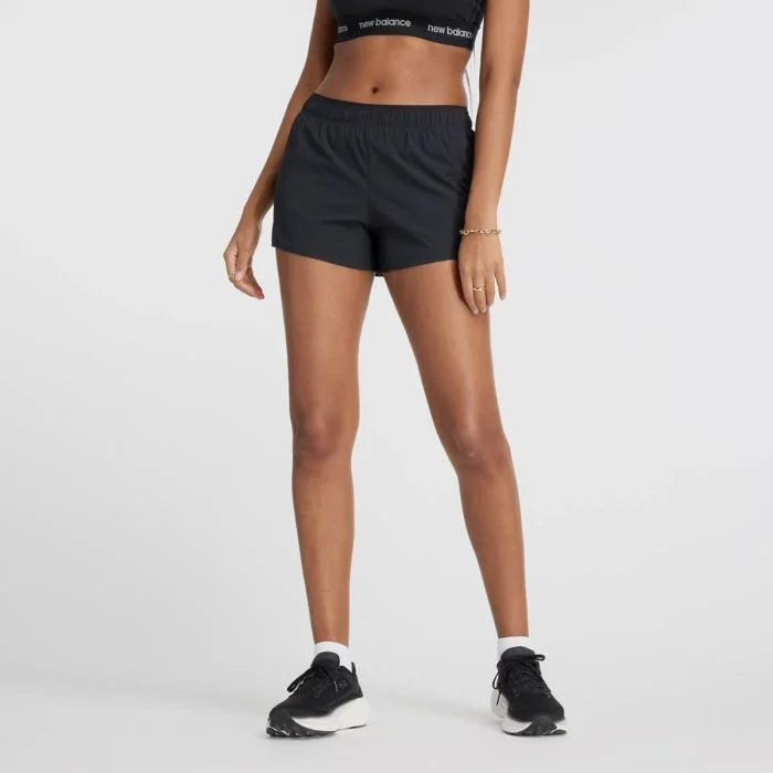 New Balance Dame Shorts RC Seamless 3 Inch Shorts Sort