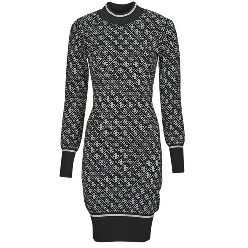 Guess - LS LISE 4G LOGO SWTR DRESS - Noir