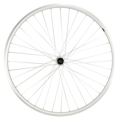 Roue vtc 28  ar blocage k7 jante argent mach1 er10.moyeu Shimano tx500 v-brake 8/9/10v 36t
