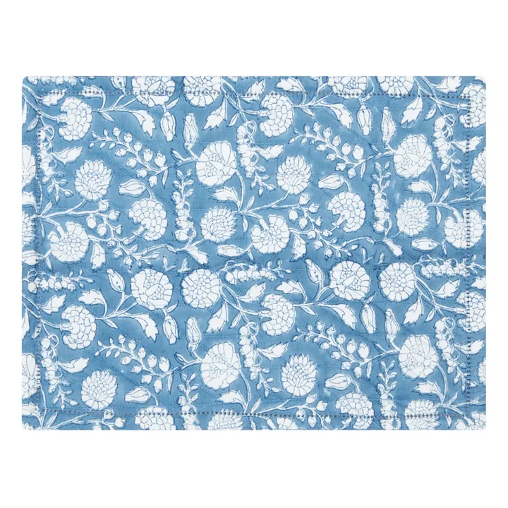 Scarlette Ateliers Set de table Chevrefeuille | Bleu ciel