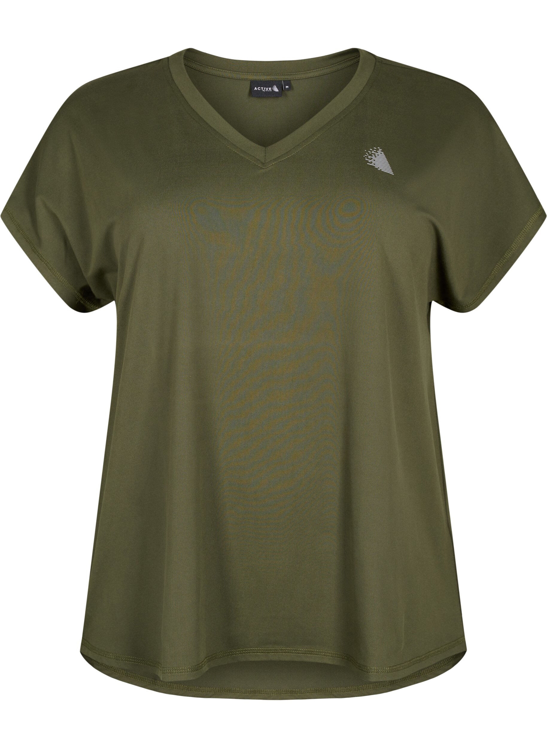 Trænings t-shirt med v-hals