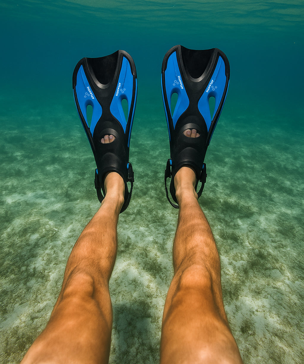 Atlantis Dolphin 36-41 Zwemvliezen - Black/White