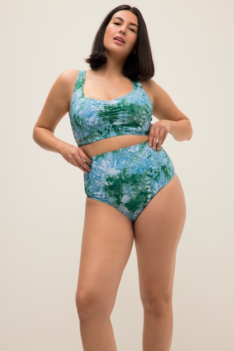 Bikini Slip, Panty, High Waist, Batik Print