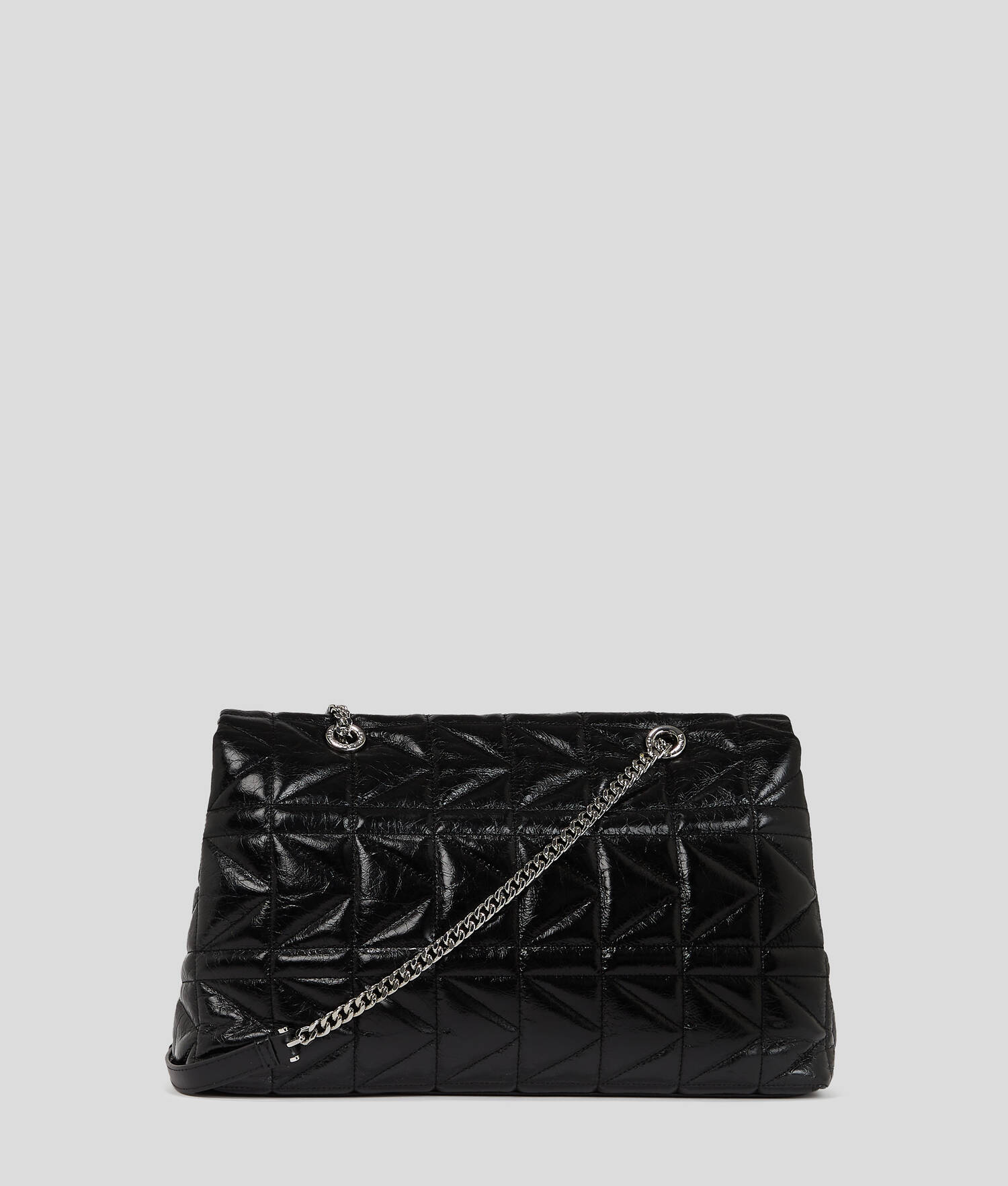 GRAND SAC PORTÉ ÉPAULE BRILLANT K/KUILT - Noir