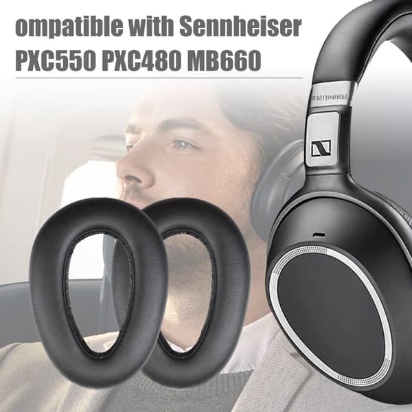 INF Øreputer til Sennheiser PXC550 MB660 1 par Sort