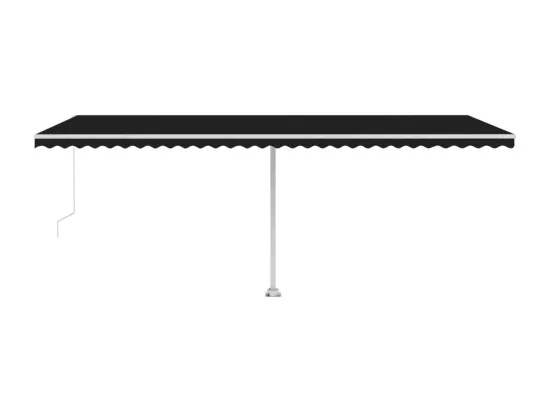 Auvent manuel rétractable sur pied 600x300 cm Anthracite