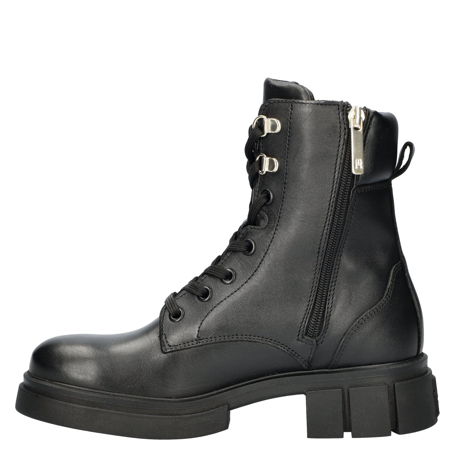 Tommy Hilfiger Lace-up Biker dames bikerboot Tommy Hilfiger Zwart