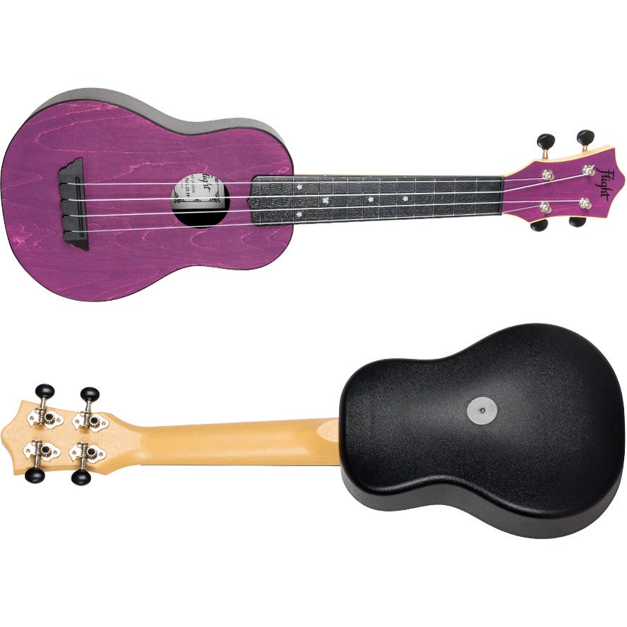 Flight Travel Series TUS35 Purple sopraan ukelele met gigbag