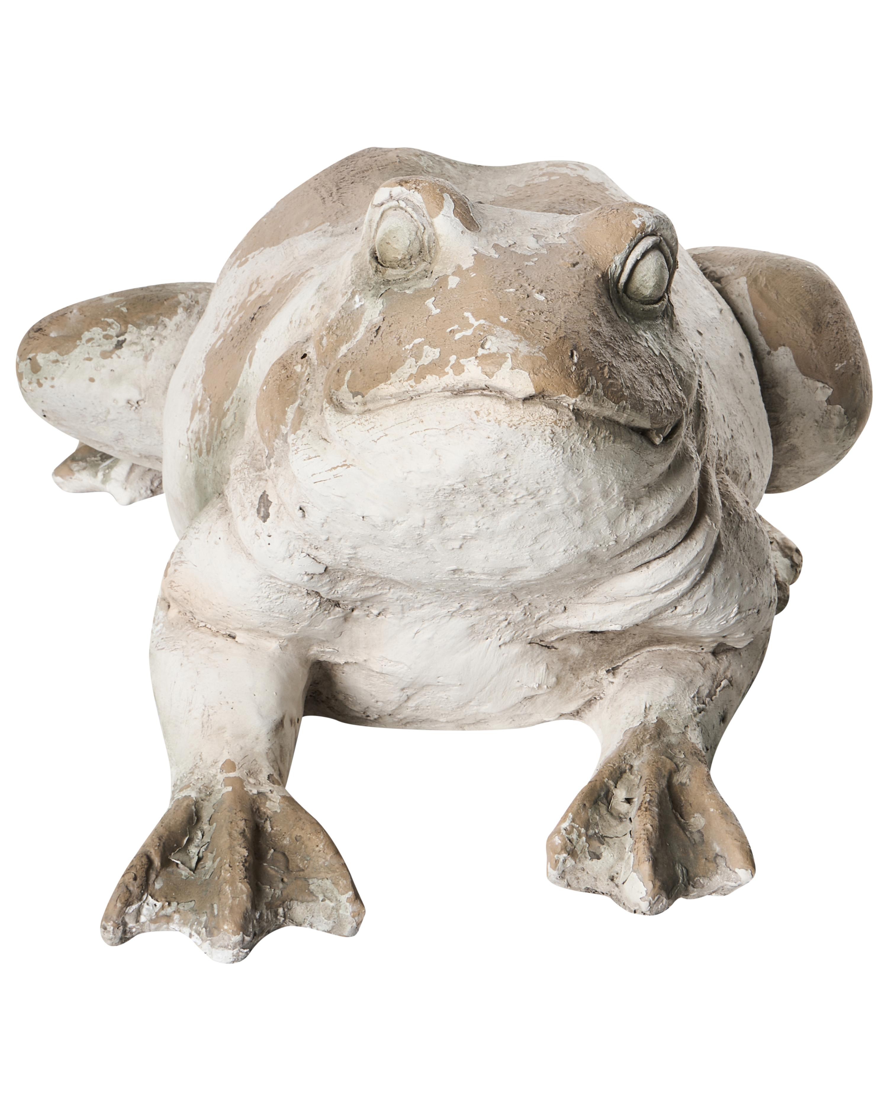 Tuinbeeld CARAPELLE Kikker Beige