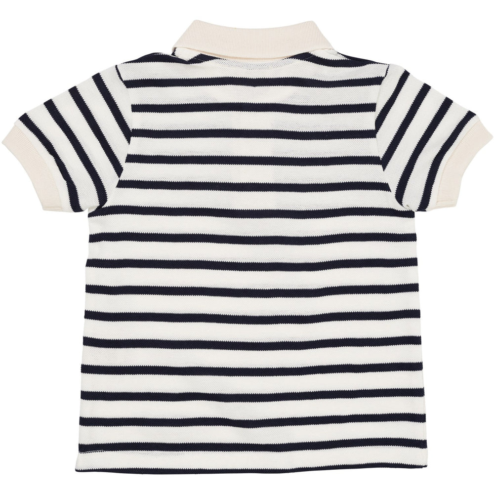 Køb COPENHAGEN COLORS Navy Stripe Pique Stripe Poloshirt
