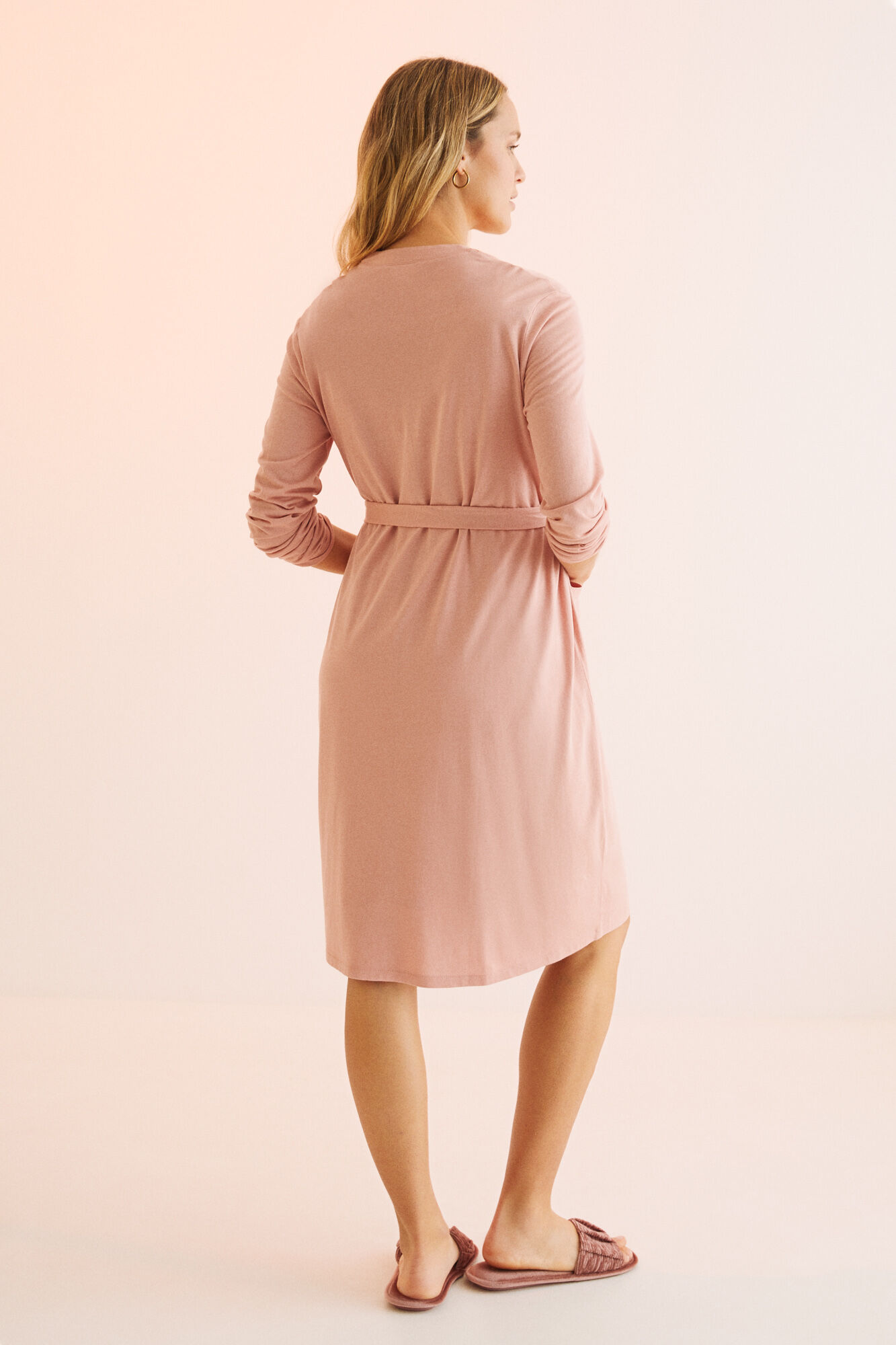 Bata rosa com algodão - rosa