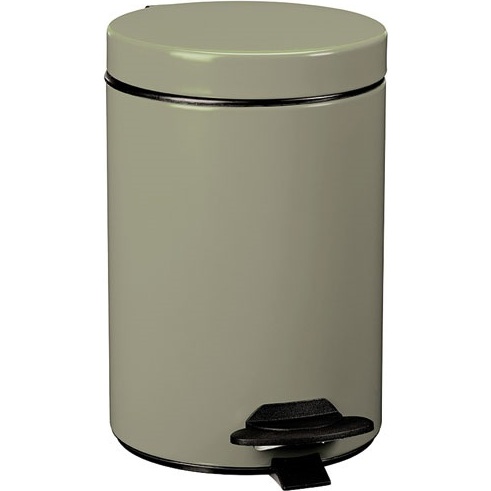 Poubelle Cyjeu 3l gris vert mat lisse