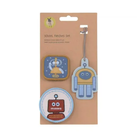 Lässig Anhänger & Patches - Schul Set Unique, Robot