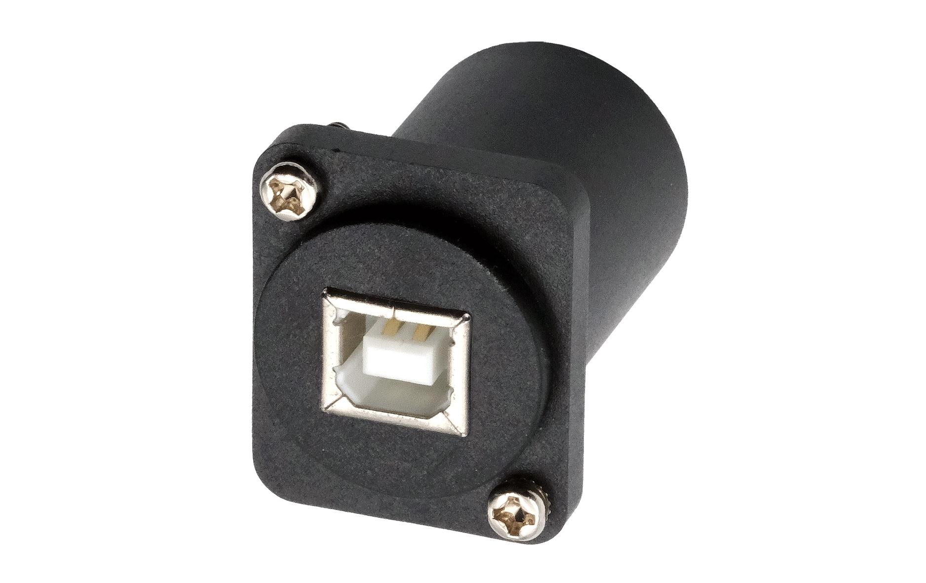 USB 2.0 Adapter D-Typ USB-B Buchse - USB-A BuchseD-Typ Adapter USB-B Buchse zu USB-A Buchse, USB 2.0