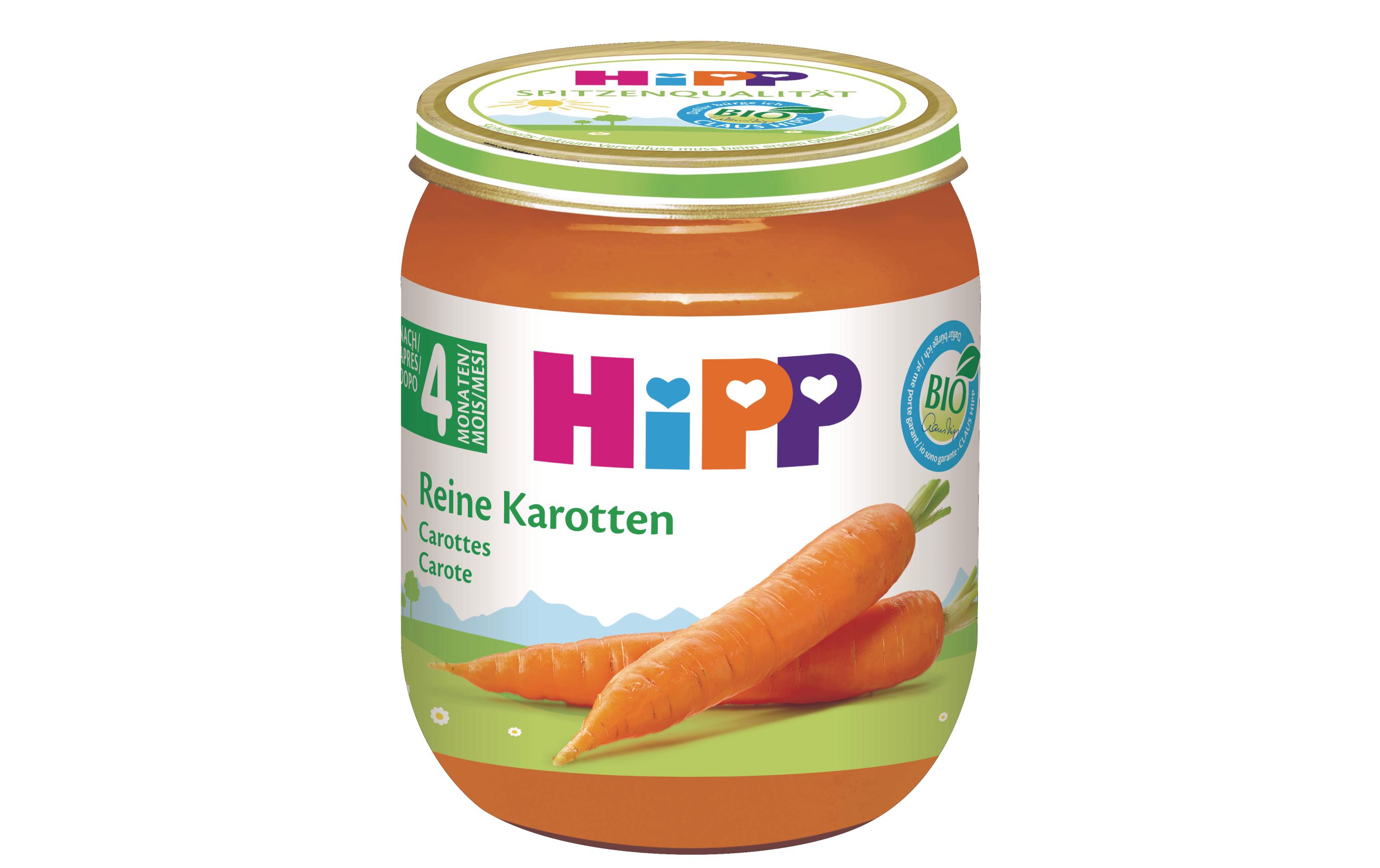 Gemüse Reine KarottenGemüsepüree, Reine Karotten, 1 x 125 g