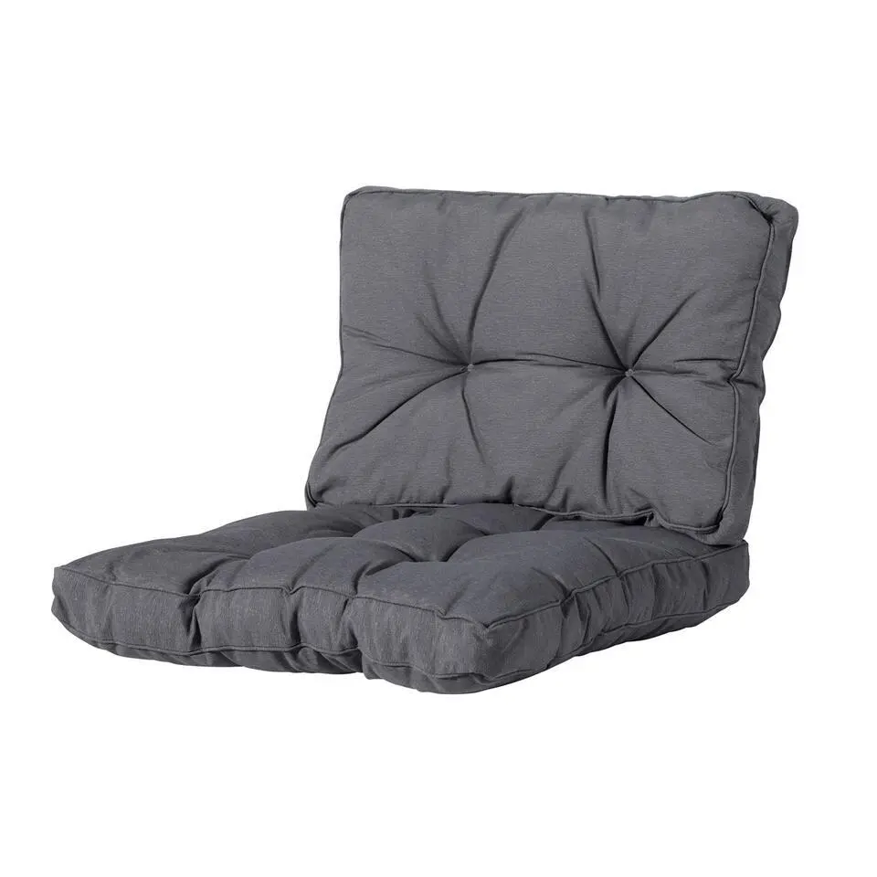 Madison - Florance Zitkussen Panama grey - Ca. 43x60 cm - Set van 2