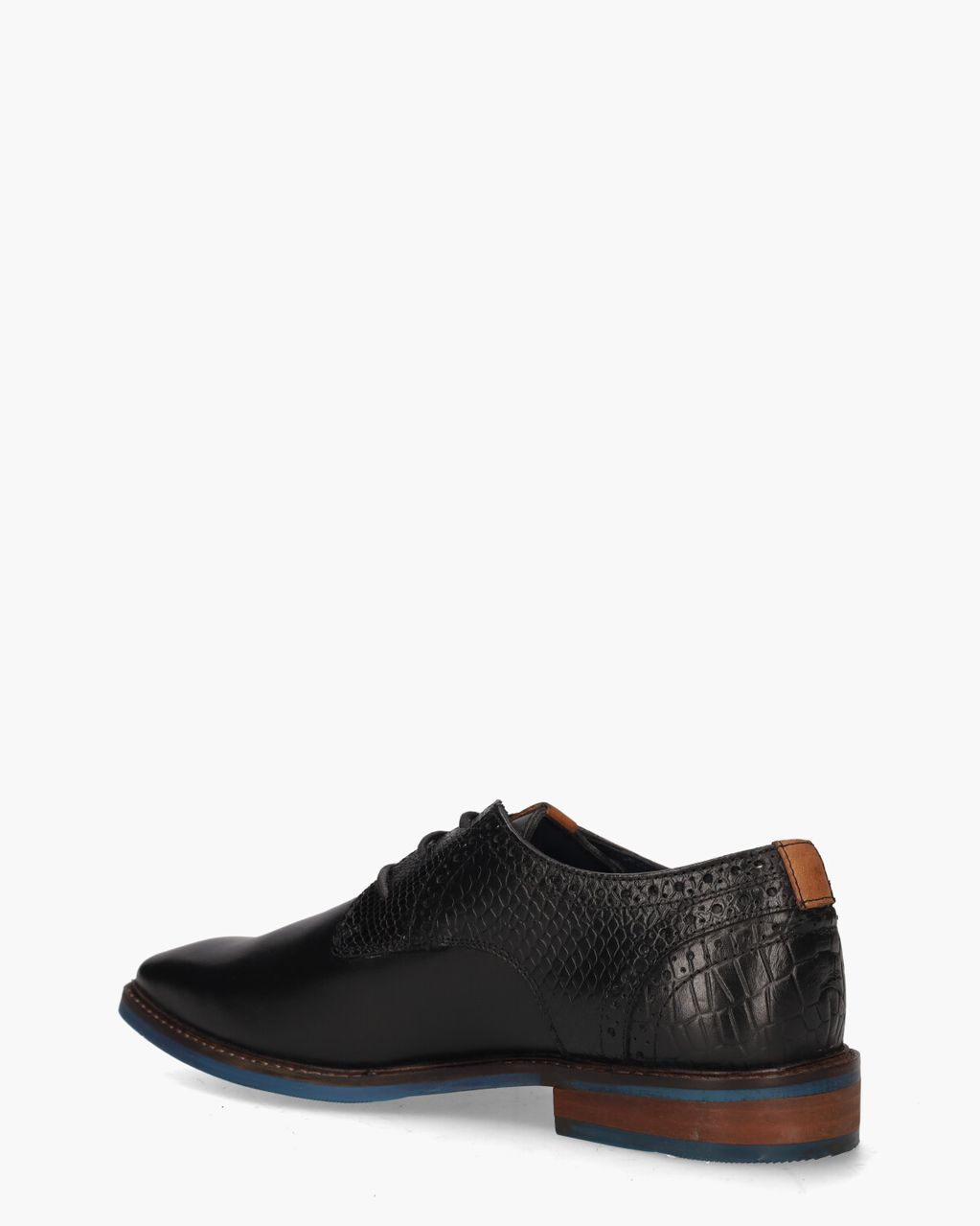 Jenszen Stan Zwart Heren Veterschoenen