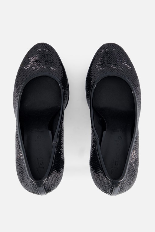 Tamaris Pumps zwart Textiel
