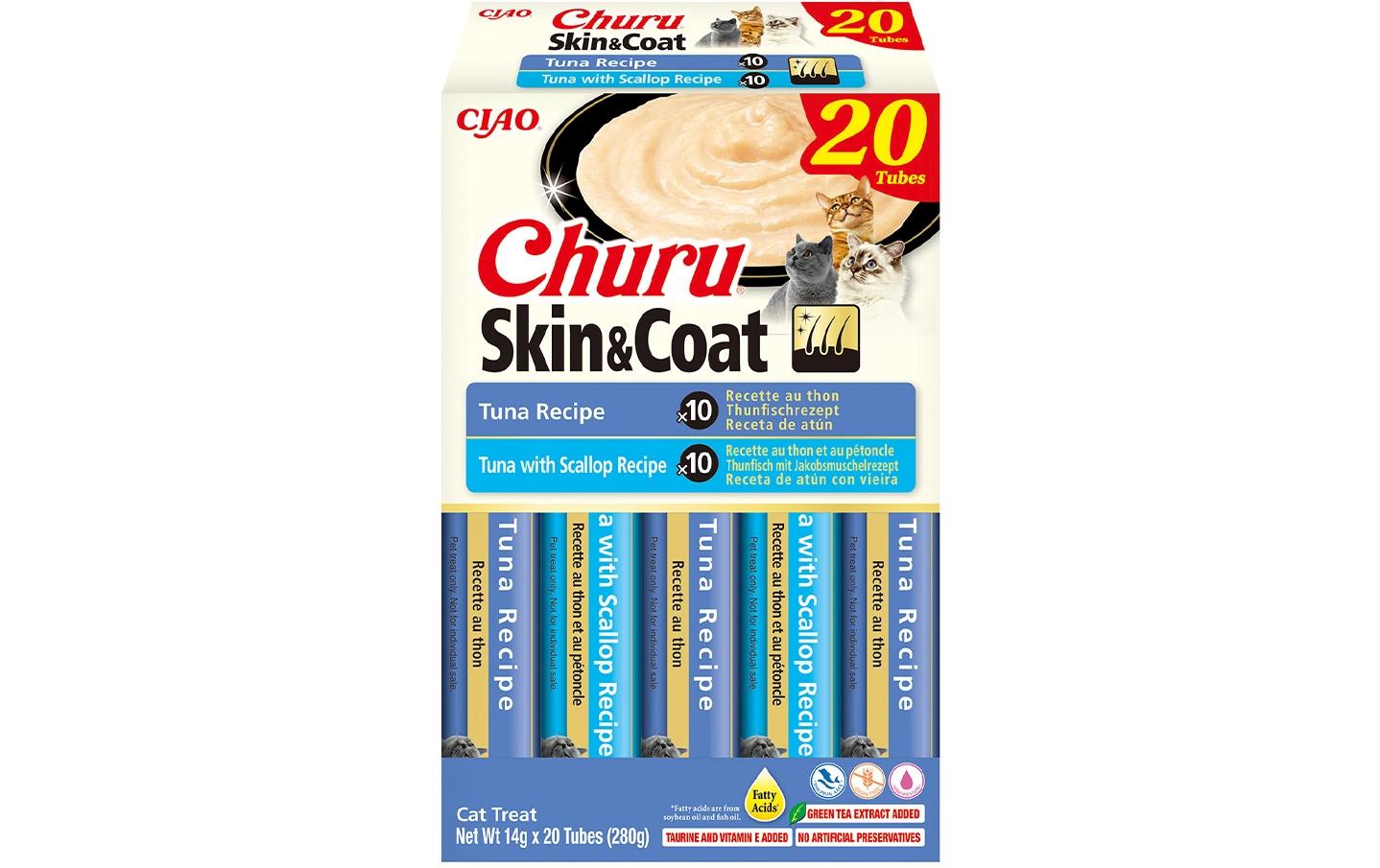 Skin und Coat Megapack Thunfisch 20 x 14 gLeckerer Thunfisch-Snack mit Omega-Fettsäuren für eine gesunde Haut und ein glänzendes Fell